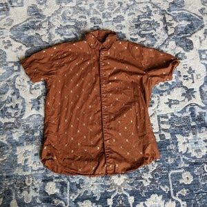 Men's M Drill Clothing Button Up - Slim, with shiny bees!